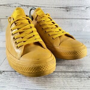 Converse Shoes Unisex Mens 9 Womens 11 Yellow Rubber All Star Rain Gear Low Top